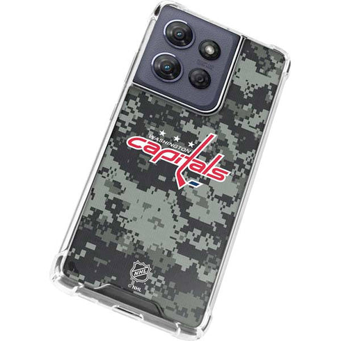 NHL Washington Capitals Camo Moto G Play 5G (2025) Clear Case